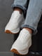 Кросівки білого кольору на шнурівці | 6577401