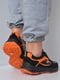 Кроссовки черные с оранжевми вставками | 6577405 | фото 3