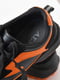 Кроссовки черные с оранжевми вставками | 6577405 | фото 4