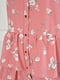 Платье с цветочным принтом розового цвета | 6577521 | фото 4