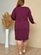 Сукня напівбатальна бордового кольору | 6577570 | фото 3