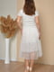 Платье белого цвета с фатином | 6577584 | фото 3