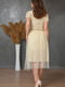 Сукня бежевого кольору з фатином | 6577585 | фото 3