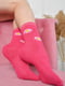 Шкарпетки рожеві кольори з малюнком | 6577593 | фото 2