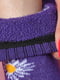 Носки махровые фиолетовые с цветочным рисунком | 6577595 | фото 3