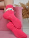 Шкарпетки махрові рожевого кольору з орнаментом | 6577600 | фото 2