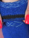Носки махровые синего цвета с орнаментом | 6577601 | фото 3