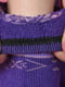 Шкарпетки махрові фіолетового кольору з орнаментом | 6577602 | фото 3
