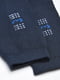 Шкарпетки махрові темно-синього кольору з малюнком | 6577607 | фото 2