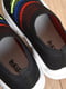 Текстильные черные кроссовки в полоску | 6577816 | фото 4