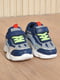 Кросівки синьо-сріблясті з яскравою шнурівкою | 6577818 | фото 2