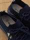 Кросівки темно-сині із квітковою вишивкою | 6577837 | фото 4