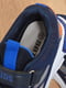 Кросівки на липучці темно-синього кольору | 6577844 | фото 4