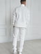Спортивный костюм на флисе белого цвета | 6577919 | фото 3