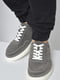Кросівки сірого кольору на шнурівці | 6577927 | фото 2