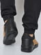 Кросівки коричнево-чорного кольору на шнурівці | 6577930 | фото 3