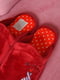 Домашние красные тапочки с вышивкой | 6578032 | фото 4