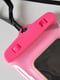 Чохол водонепроникний на телефон рожевого кольору | 6578359 | фото 2