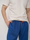 Льняные синие брюки для дома | 6578603 | фото 5