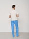 Льняные голубые брюки для дома | 6578604 | фото 2