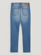 Прямые джинсы синего цвета с потертостями | 6578733 | фото 3