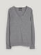 Кашеміровий пуловер темно-сірого кольору | 6578783 | фото 4