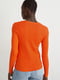 Пуловер в рубчик помаранчевого кольору | 6578789 | фото 2
