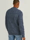 Теплый меланжевый свитер темно-синего цвета | 6578794 | фото 2