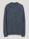 Теплый меланжевый свитер темно-синего цвета | 6578794 | фото 4