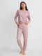 Пижамный розовый реглан с принтом-звезды | 6578847 | фото 2
