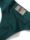 Трусы зеленые с логотипом бренда из страз | 6581106 | фото 5