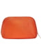 Косметичка оранжевая с логотипом бренда в виде монограммы | 6581332 | фото 2