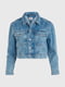 Классическая джинсовая куртка синего цвета | 6581346 | фото 2