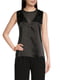 Блуза черная с прозрачными элементами | 6581533 | фото 6