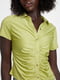 Блуза желтая с рубашечным воротником | 6581541 | фото 3