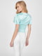 Укороченная блуза с короткими рукавами-фонариками | 6581547 | фото 3