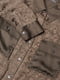 Блуза коричнева напівпрозора тканина з текстурним принтом | 6581581 | фото 6