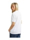 Біла футболка з оксамитовим логотипом спереду | 6581677 | фото 10