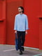 Стильні еластичні штани синього кольору | 6581701 | фото 10