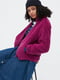 Куртка фиолетовая на молнии из искусственного меха | 6581703 | фото 4