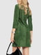 Замшевое платье зеленого цвета | 6581855 | фото 4