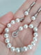 Набір прикрас з білими глянцевими перлами Swarovski | 6583030 | фото 2