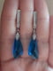 Родування сережки з кристалами Сваровськи синьо-блакитного відтінку | 6583082 | фото 3