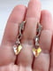 Сережки у формі золотої рибки з кристалами Swarovski | 6583107 | фото 2