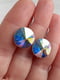 Сережки родовані із кристалами Swarovski кольору Північне Сяйво | 6583141 | фото 4