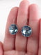 Сережки з діамантами Swarovski блакитного відтінку | 6583143 | фото 2