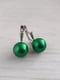 Сережки з перлами Сваровськи відтінку молодої зелені | 6583298