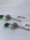 Сережки із зеленими кристалами Swarovski | 6583302 | фото 2