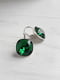Сережки з кристалами Swarovski зеленого відтінку | 6583332 | фото 2