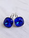 Сережки з кристалами Swarovski королівського синього відтінку | 6583333